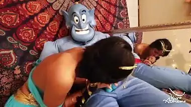 SLUTTY DISNEY PRINCESS FUCKS HERSELF WITH MAGIC LAMP