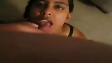 Desi sucking dick at home