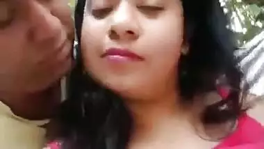 Bengali Boudi Boob Pressed In Jungle