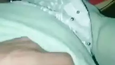 Desi BF enjoys playing with small boobs of GF