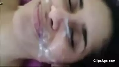 Cum Facial On Sexy Bangalore Girl