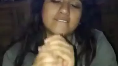 Cute Smiling NRI Girl Sucking Fat And Big Cock