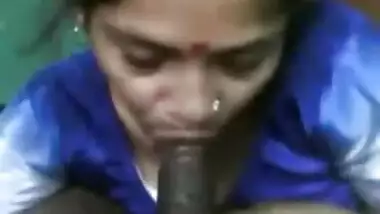 Satin Silk Saree maid sucking dick