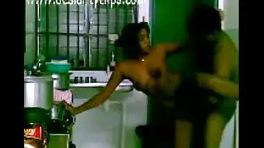 Desi south Indian couple free porn sex in kitchen