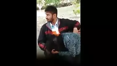 Desi sex clip of a sexually excited young pair enjoying outdoor sex