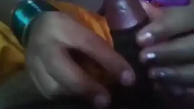 indian wife handjob