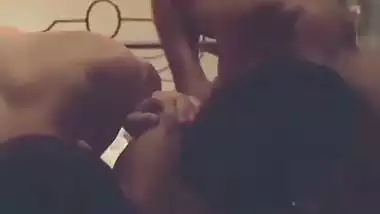 Romantic threesome sex with two guys