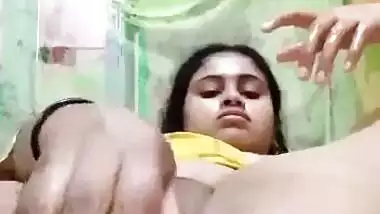 Desi babe using room freshener bottle to masturbate