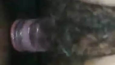 desi wife hairy pussy fucked by condom cover dick