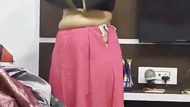 Hot MILF dress change caught by pervert husband