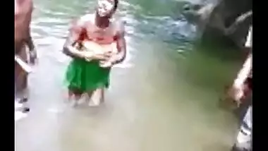 Telugu girl having outdoor village sex