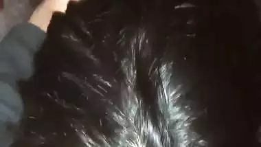 Horny Chennai girl gives a deep Tamil blowjob to her friend