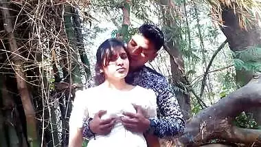 desi couple outdoor 