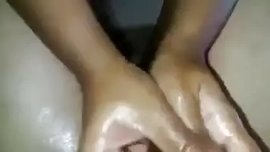 Oily handjob to me 