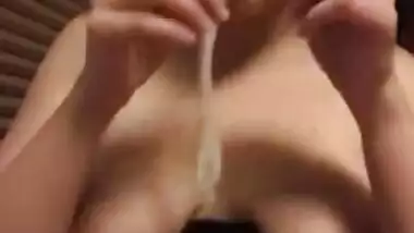 Cute DESPERATE FOR CUM Arab Amateur MILF Drinks Wine... From USED CONDOM!!!