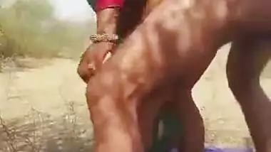 Indian hot couple funny fucking outdoor