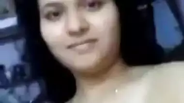 Tamil newly married milf showing her huge boobs