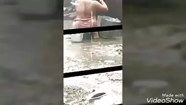 Indian village bhabi bathing 2