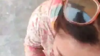 Desi Wife Rooftop Blowjob