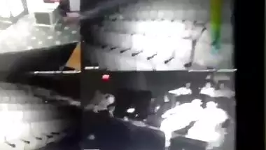 Naughty Couple in Theater Dick Sucking & Boobs Pressing