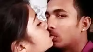 gorgeous girl friend passionately smooched