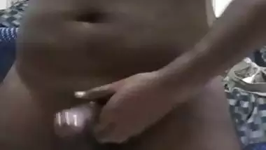 Indian kolkata boy oiling his dick