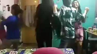Me & my friend dance in hostel