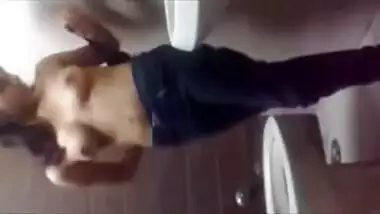 Desi College Girl Stripping And Masturbating In Bathroom