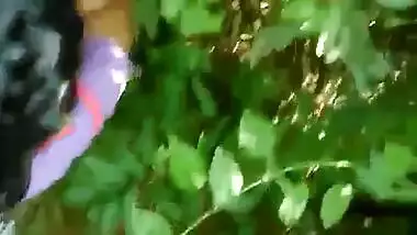 Beautiful girl fucked in jungle by lover