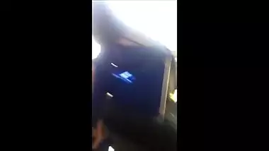 Desi Girl changing dress in train showing thong