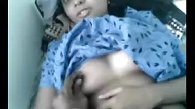 desi man playing with boobs