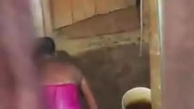 Desi village bhabi bathing and changing caught by hidden cam