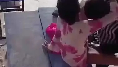 Couple fucking in school