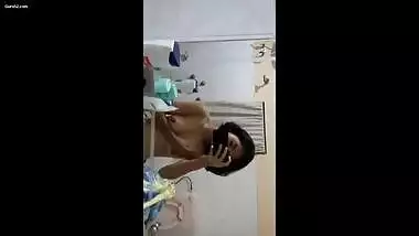 Desi cute girl selfie video