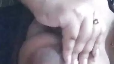Desi girl sex mood topless boob pressing selfie video