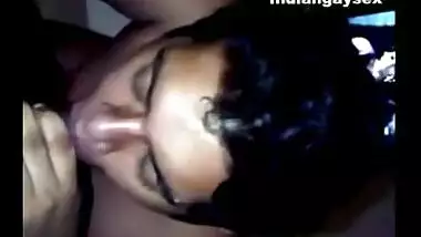 Cute punk Indian boy tastes cum