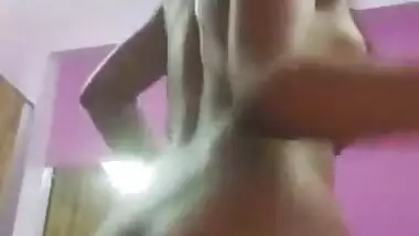 Desi teen ass show and pussy show selfie cam video