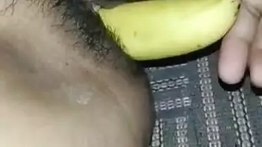 Desi Black Bhabhi Fucking With banana