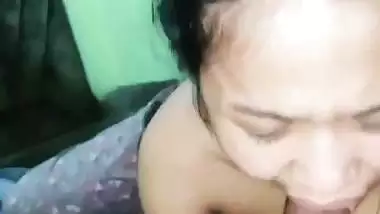 Sharp tits Bengali girl sucking 7-inch big dick