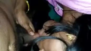 Cute Desi Bhabhi blowjob to her hubby on cam