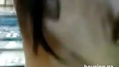 Desi couple making a sex MMS inside the shop