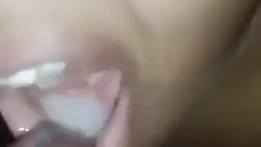 Bhabhi giving blowjob and taking cum in mouth