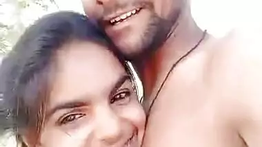 Indian Desi couple outdoor