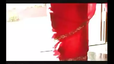 Indian Model On Lovely Red Saree