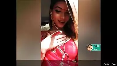 beautiful girl chatting with lover