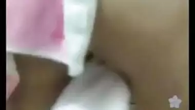 Naughty Indian girl sneaks in bathroom for sex video chat with XXX friend