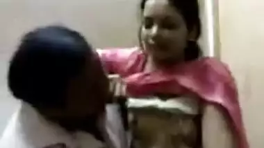 Desi Bhabhi in Salwar Suit Boobs Fondled