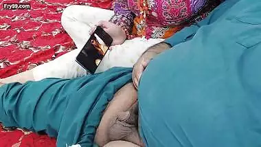 Real Indian Stepfather & Stepdaughter Watching Porn On Mobile Together With Clear Hindi Audio