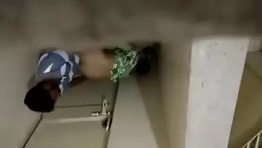 Desi Lovers Standing Sex In Toilet Caught On Cam