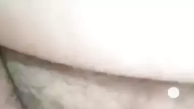 Showing boobs and hairy pussy to lover